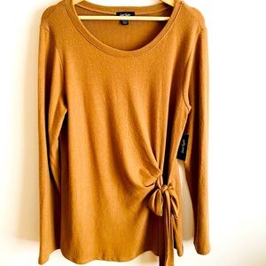 NEW Lord and Taylor Tan Sweater with scoop neck!